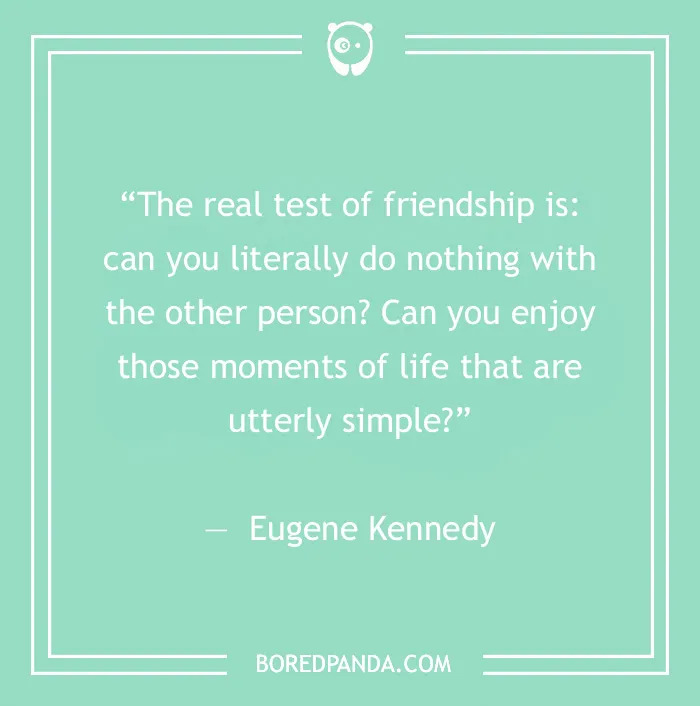 Eugene Kennedy quote on friendship 