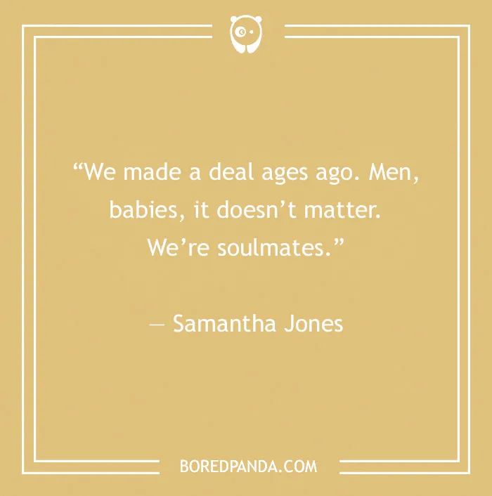 Samantha Jones quote on friendship 