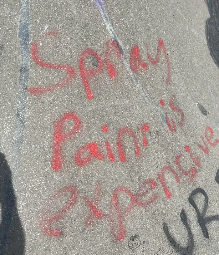 La pintura en spray es cara