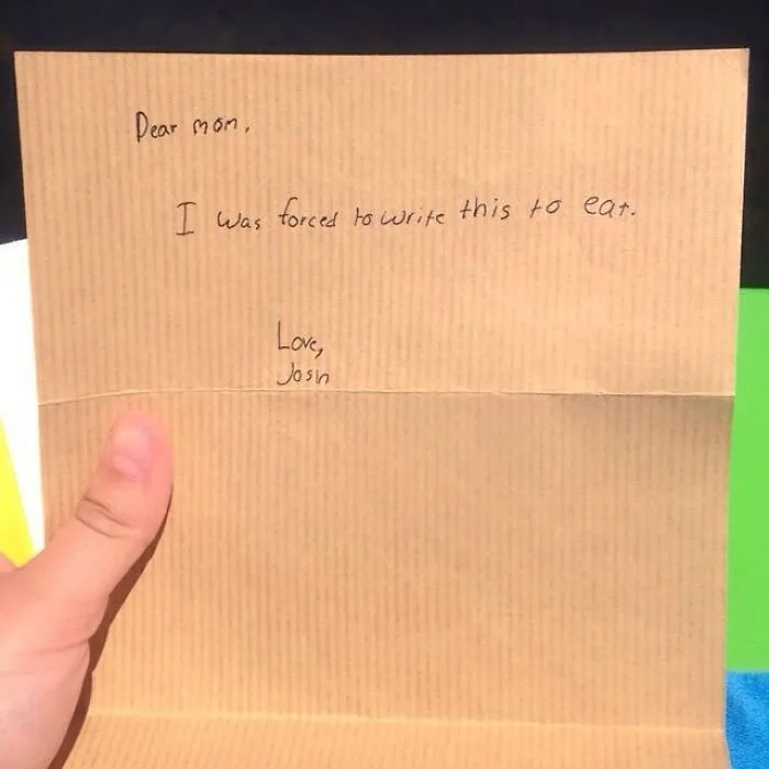 My Brother's Camp Requires The Kids To Write A Letter Home After The First Week