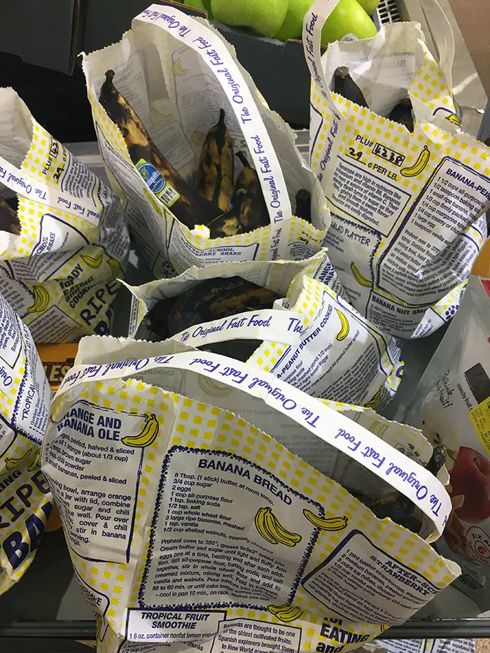 Plátanos muy maduros a la venta más baratos y con receta para hacer pan de plátano con ellos