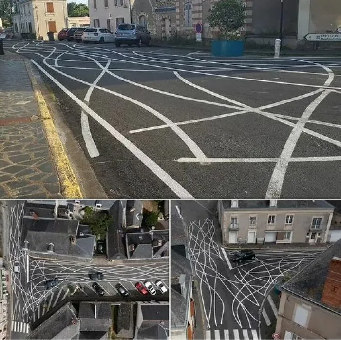 In A French Village To Slow Drivers Down