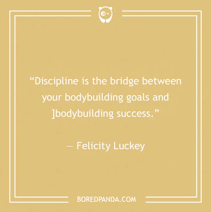 Felicity Luckey quote on discipline