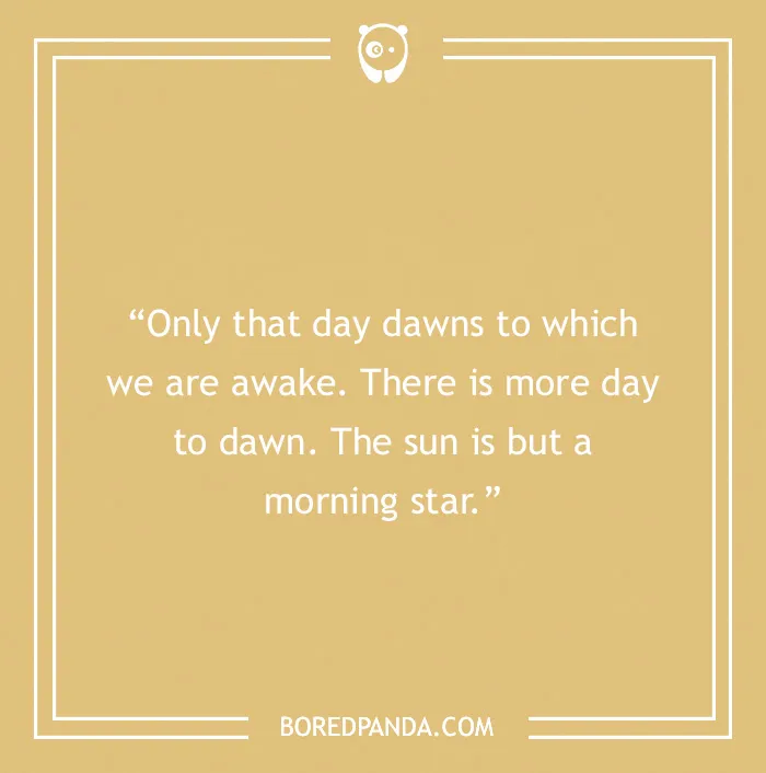 Henry David Thoreau quote on life 