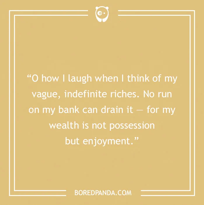 Henry David Thoreau quote on wealth 