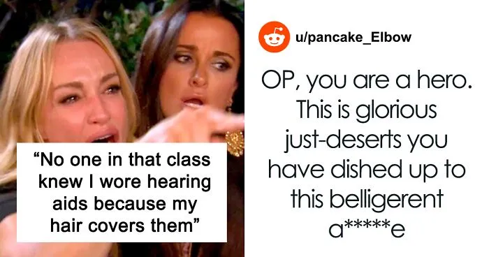 Woman Wonders If She’s A Jerk For Using Her Hearing Aids To Make An Annoying Classmate Look Stupid