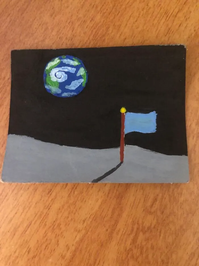 I Drew It Before Painting And It Looks Good. This Is My First Time With Poster Colour