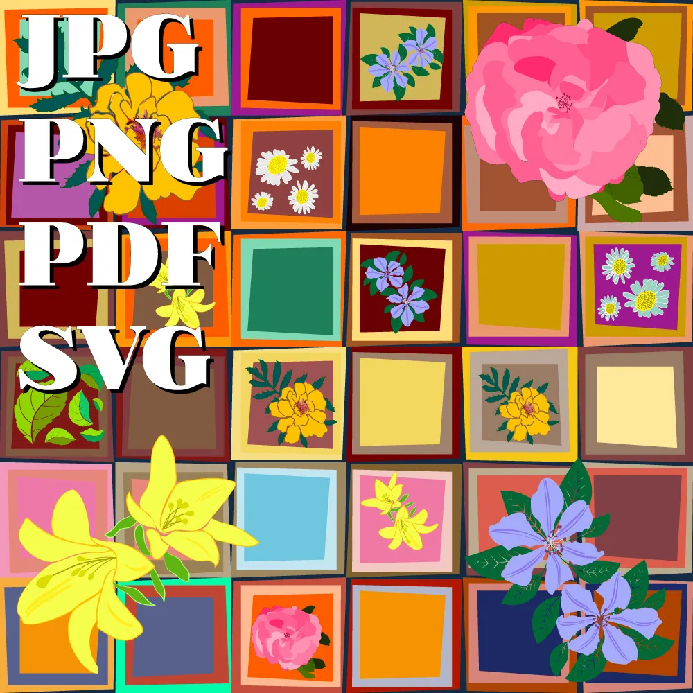 Design Paper With A Pattern For Printing,crafts And DIY. Seamless Pattern With Flowers In Summer And Autumn Polish. DIY