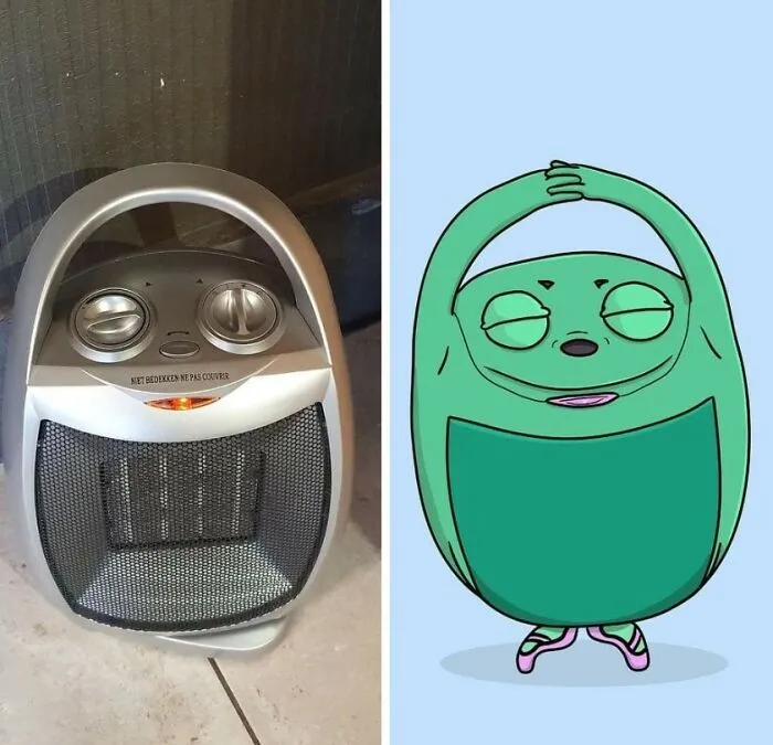 Artist Redraws 20 Funny Examples Of Pareidolia In Everyday Life And Turns It Into Fun Illustrations (New Pics)