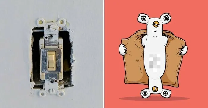 Artist Redraws 20 Funny Examples Of Pareidolia In Everyday Life And Turns It Into Fun Illustrations (New Pics)