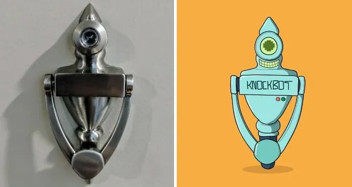 Artist Redraws 20 Funny Examples Of Pareidolia In Everyday Life And Turns It Into Fun Illustrations (New Pics)