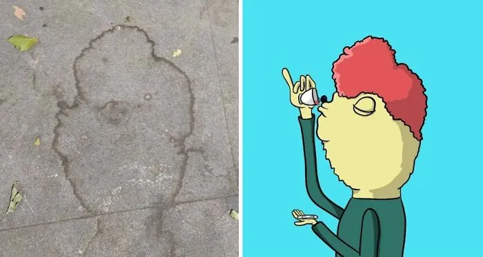 Artist Redraws 20 Funny Examples Of Pareidolia In Everyday Life And Turns It Into Fun Illustrations (New Pics)