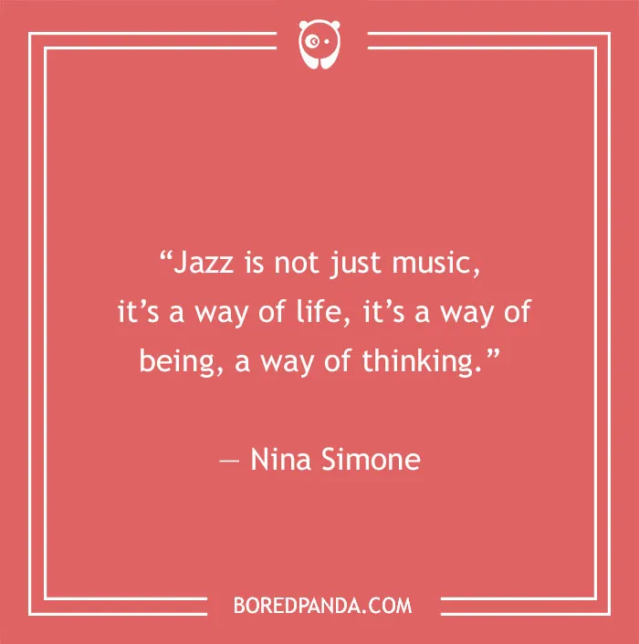 Nina Simone quote about jazz