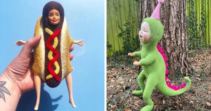 From Discarded Dolls To Creepy Delights: 43 Creatures That I Brought To Life Through Needle Felting