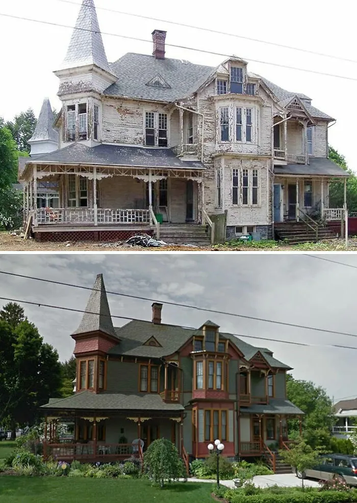 Casa victoriana de 1887 tras ser restaurada admirablemente