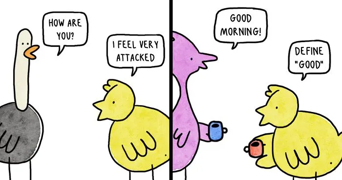 'Depression Chicken': My 36 Comics Featuring My Fluffy Alter Ego Who Suffers From Depression And Anxiety (New Pics)