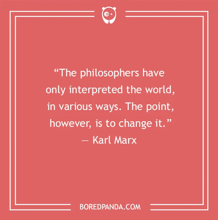 Karl Marx quote about philosophers