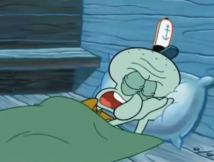 Squidward’s Classic Line: Wake Me Up When I Care