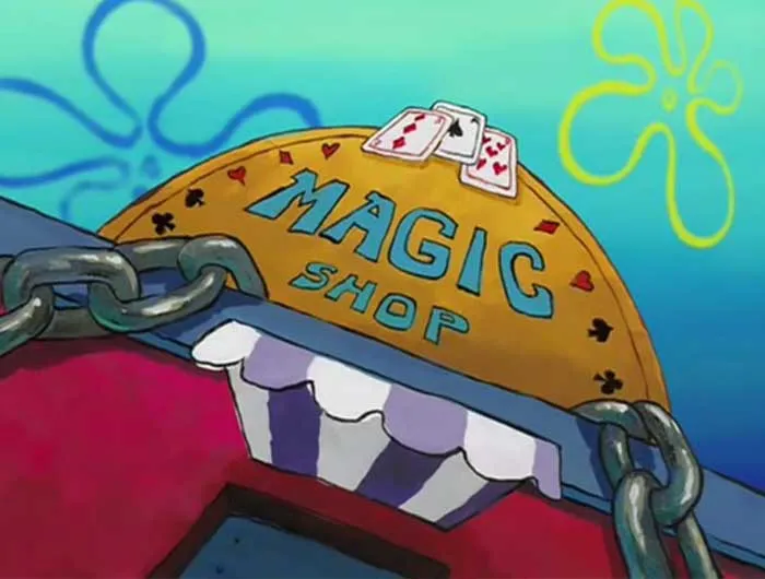 Magic Shop in Bikini Bottom from SpongeBob, featured in iconic SpongeBob quotes you need to know collection.