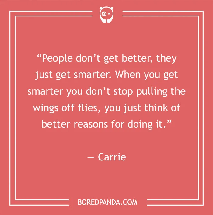 Carrie quote about people