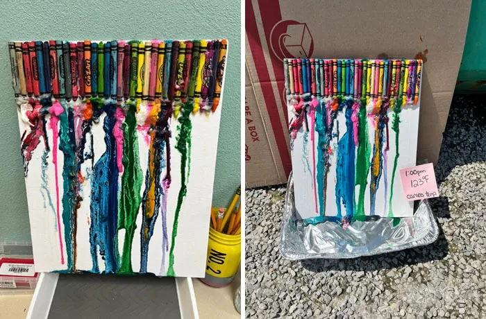 How Hot Does It Have To Be To Melt Crayons? Our Junior High Students Discovered That Today’s 100ºF Temperature Did The Job