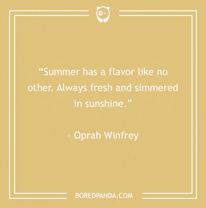 summer's flavor quote