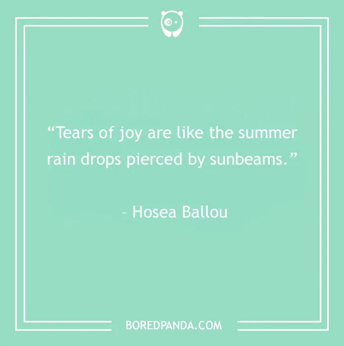 summer quote about tears of joy