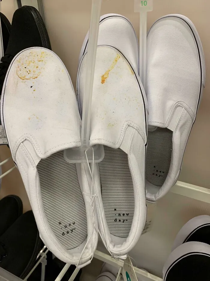 Swapping Your Nasty Shoes With New Ones At The Store