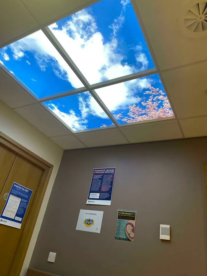 My Hospital Has A Fake LED Window On Its Ceiling