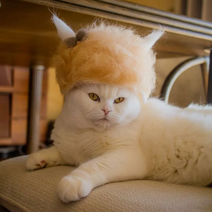 32 Adorable Feline Hats And Wigs This Japanese Couple Made From Naturally Shed Cats' Fur