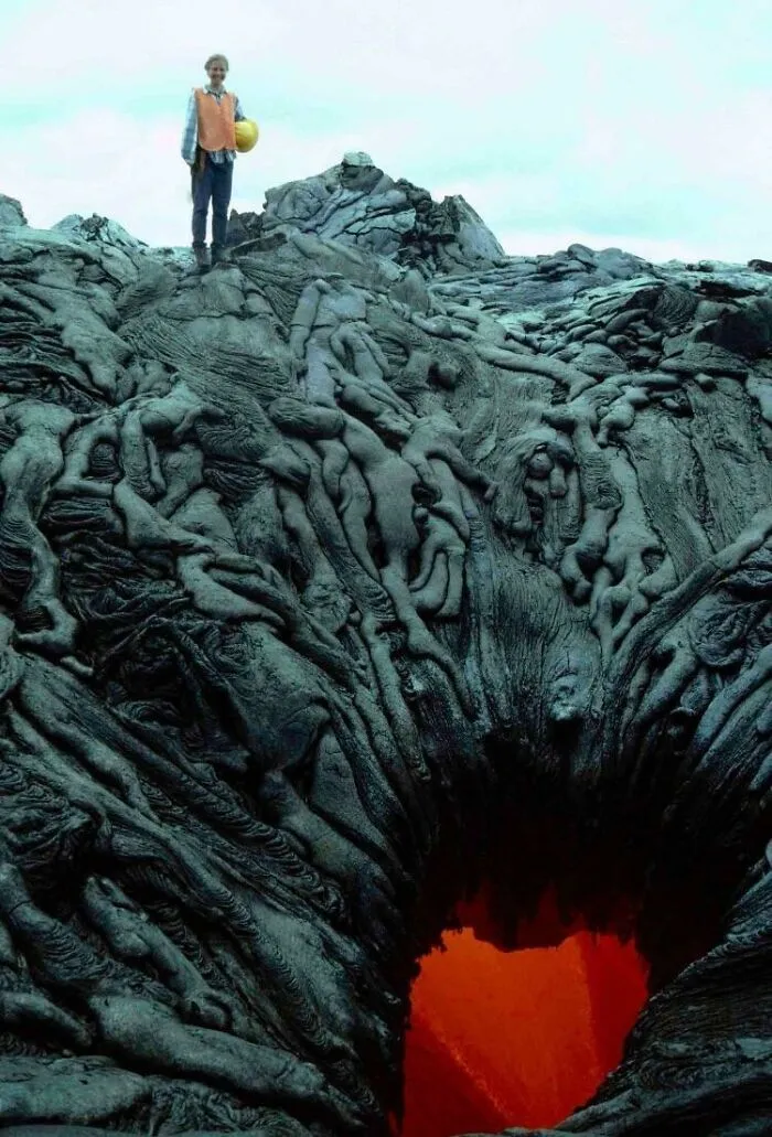 Active Volcano Looks Like Damned Souls Being Dragged To The Depths Of Hell