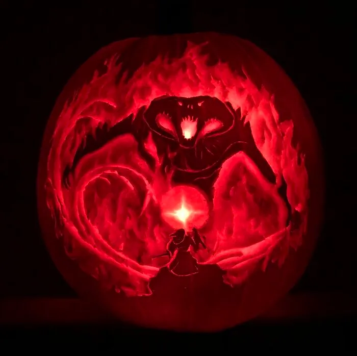 My Gandalf & The Balrog Pumpkin