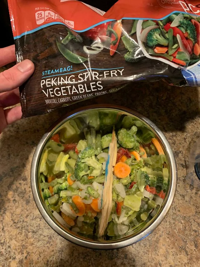 There Was A Piece Of Wood In My Vegetable Bag