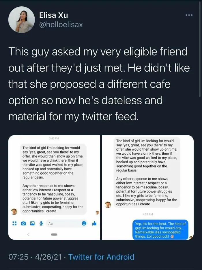 She Dodged A Bullet With This Sociopath