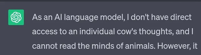 What's The Best Disclaimer You Have Gotten From Chatgpt