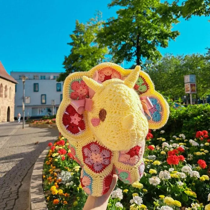Just Finished Crocheting The Cutest Triceratops 😭