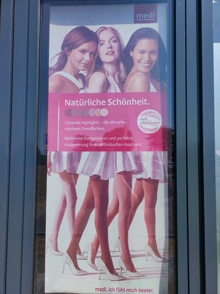 Natural Beauty - Four Pairs Of Legs For Three Enourmous Torsos