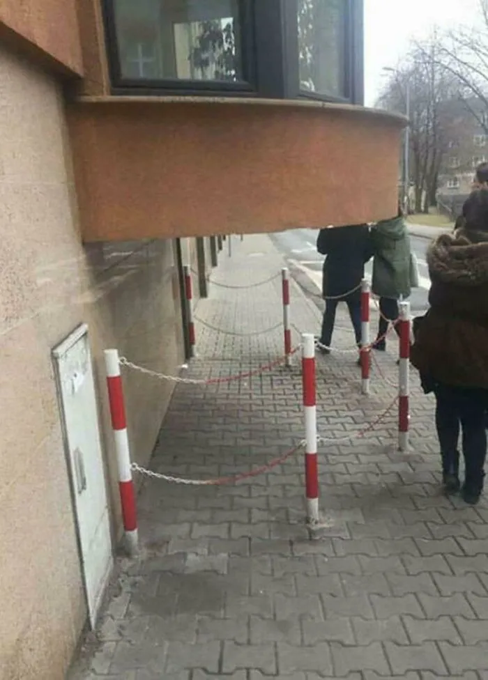 This Balcony Blocking Half Of The Pavement