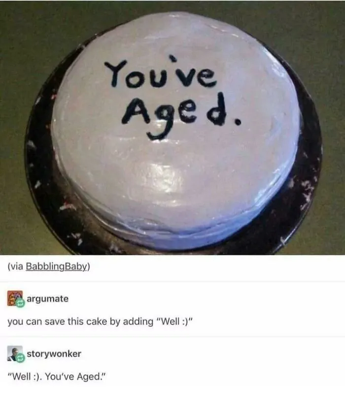 Aging Gracefully Cake Edition