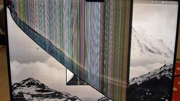 My Cat Chewed The Corner Of My Mbp Screen
