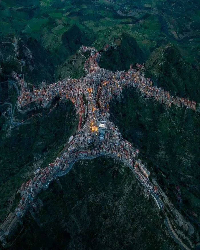 Centuripe In Sicily, Italy