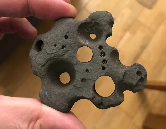 Found This Weird Rock On The Lyme Regis Beach, United Kingdom 