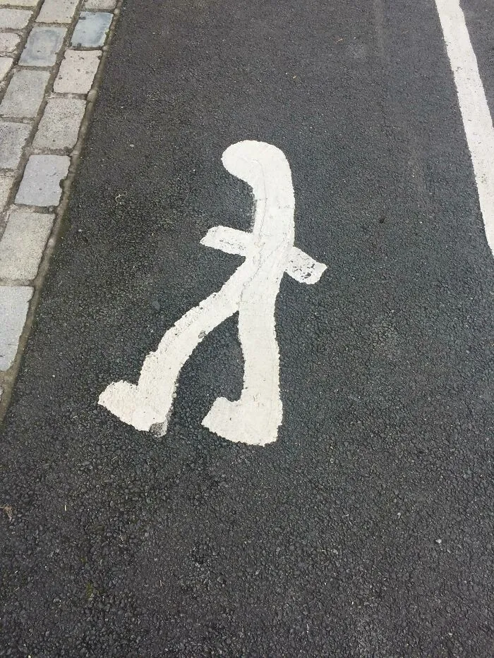 This Painting In The Pedestrian Lane