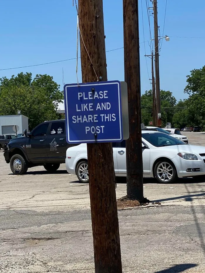 Just Doing What The Sign Says