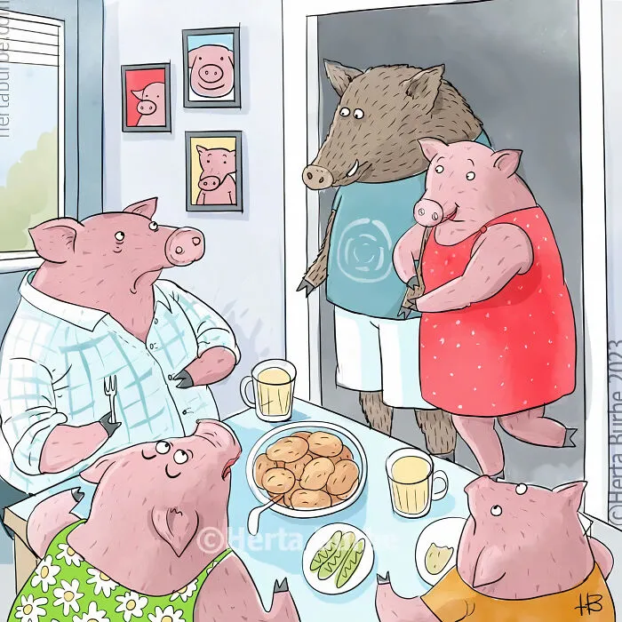 36 Comics And Illustrations By Herta Burbė That Might Brighten Up Your Day