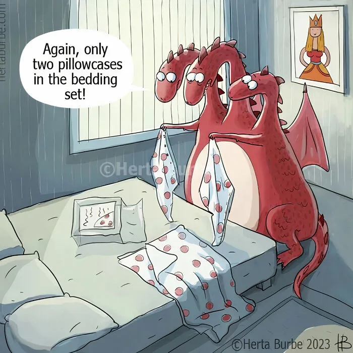 36 Comics And Illustrations By Herta Burbė That Might Brighten Up Your Day