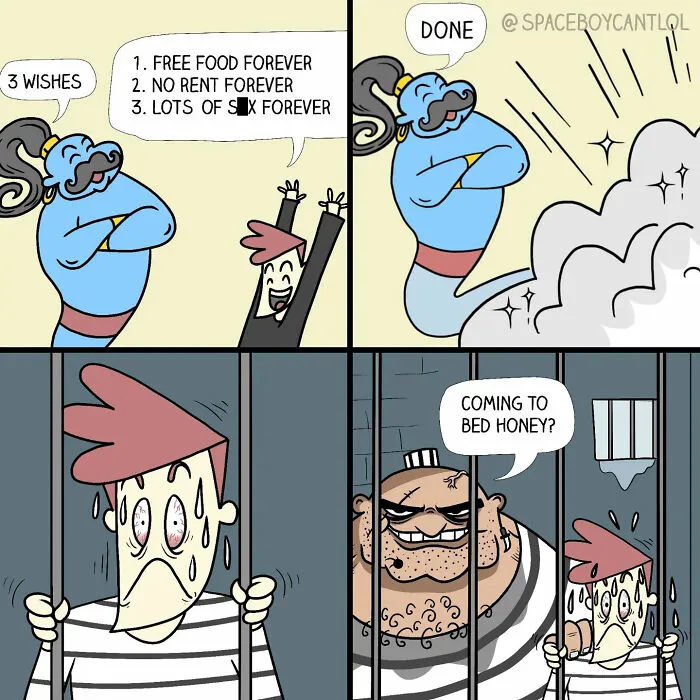 22 Hilarious Comics With Unexpected, And Sometimes Dark Endings By SpaceboyCantLOL (New Pics)