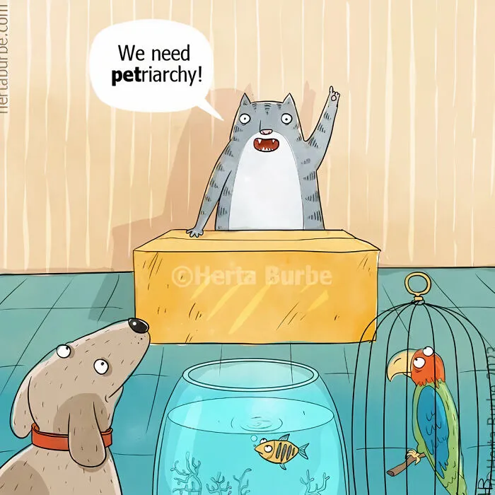36 Comics And Illustrations By Herta Burbė That Might Brighten Up Your Day