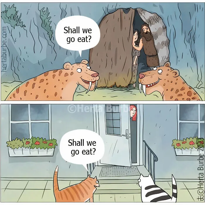 36 Comics And Illustrations By Herta Burbė That Might Brighten Up Your Day