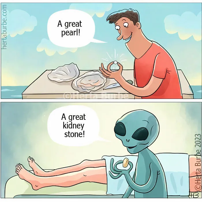 36 Comics And Illustrations By Herta Burbė That Might Brighten Up Your Day